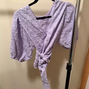 Lavender Wrap Top